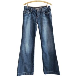 Abercrombie & Fitch Dark Blue Wide Leg Jeans
